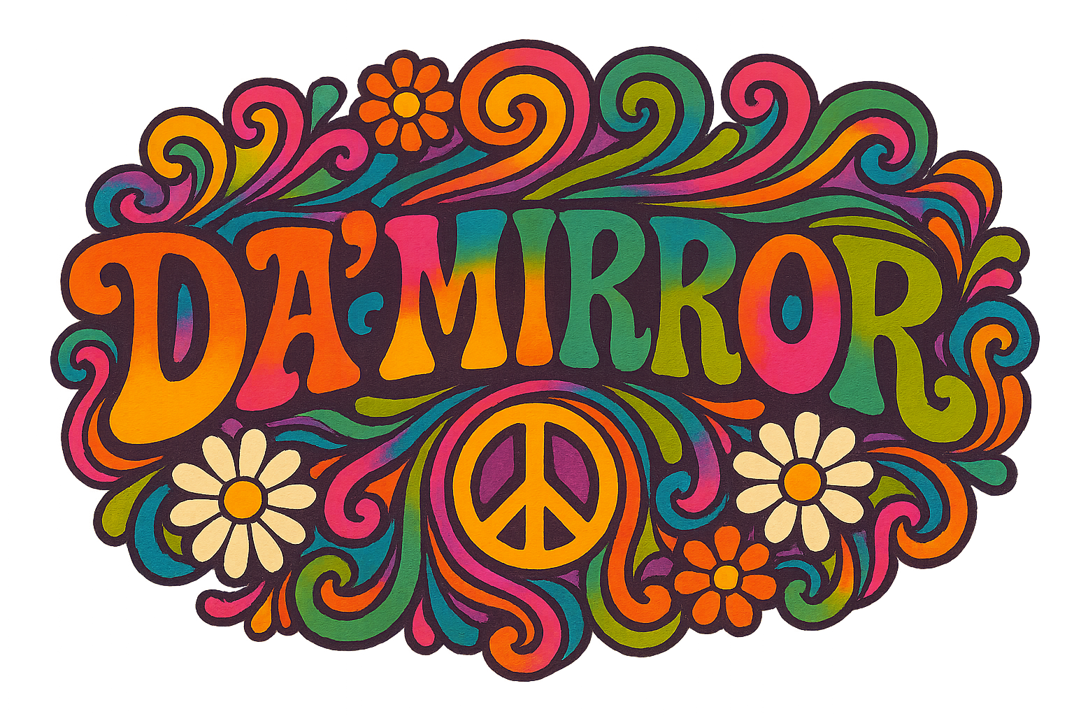DA MIRROR MAKE IT A HIPPY LOGO
