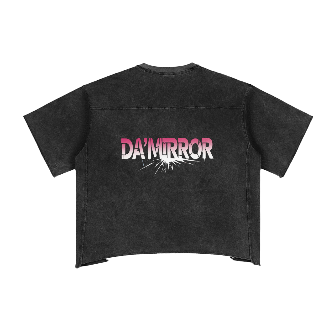 Raw Edge Snow Washed Boxy DA’MIRROR