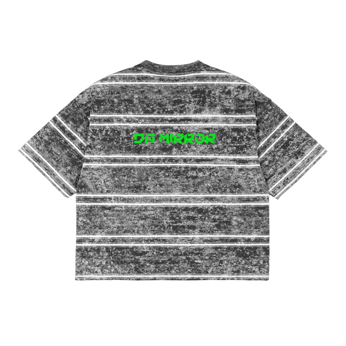 Graffiti Urban Buddha Striped Boxy T-Shirt