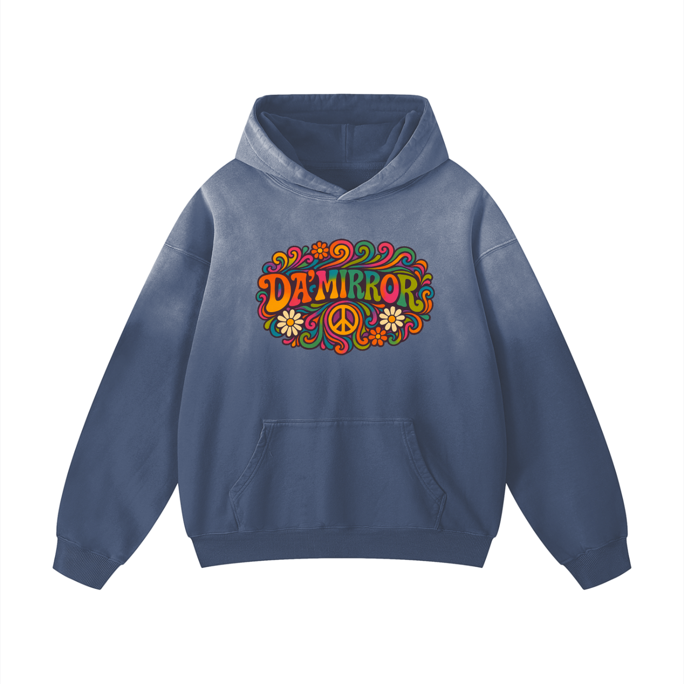 Da’ MIRROR Heavyweight Sunfade Oversized Hoodie